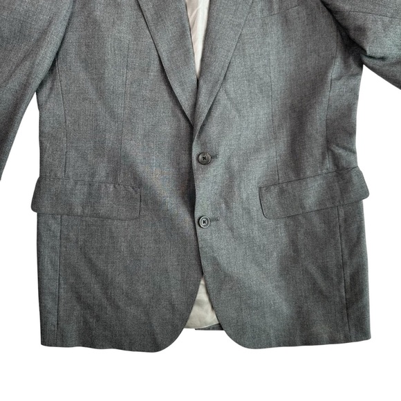 Nordstrom Men’s Virgin Wool Suit Jacket – Dark Grey – Classic Tailoring - 43 R - Picture 4 of 8